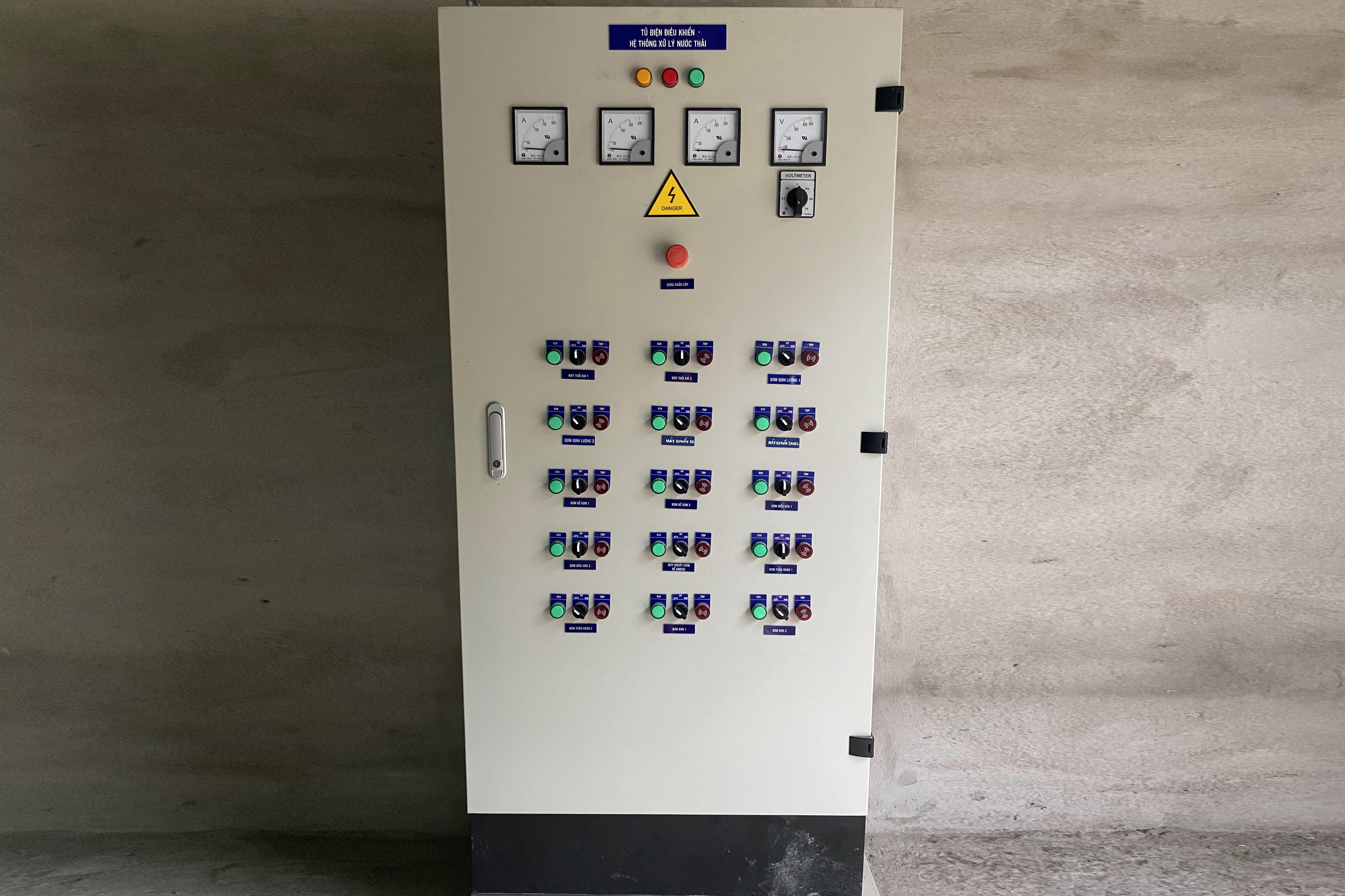 Tủ Điện Hệ Thống Xử Lý Nước Thải Bệnh Viện