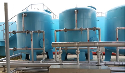 Hệ thống xử lí nước cấp từ nguồn nước sông phục vụ cho sinh hoạt