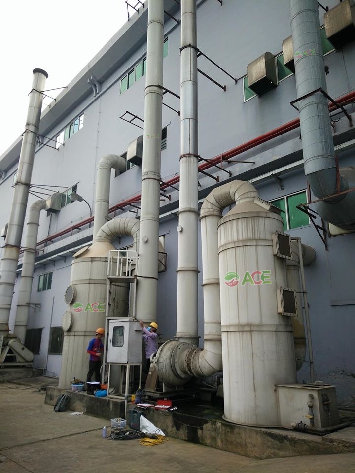 Xử lí khí thải lò 