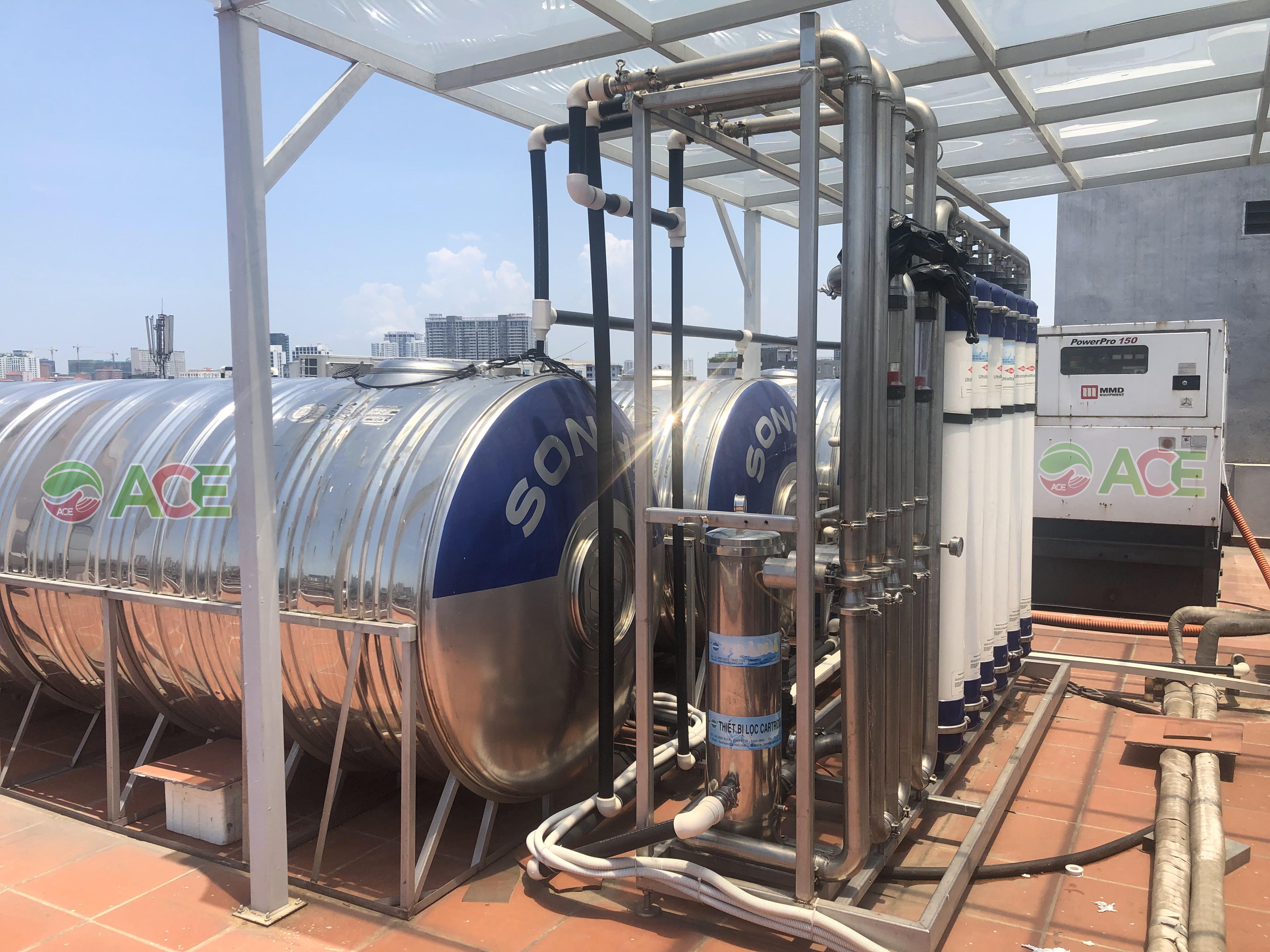 Hệ thống xử lý nước bằng công nghệ siêu lọc UF: 40m3/h