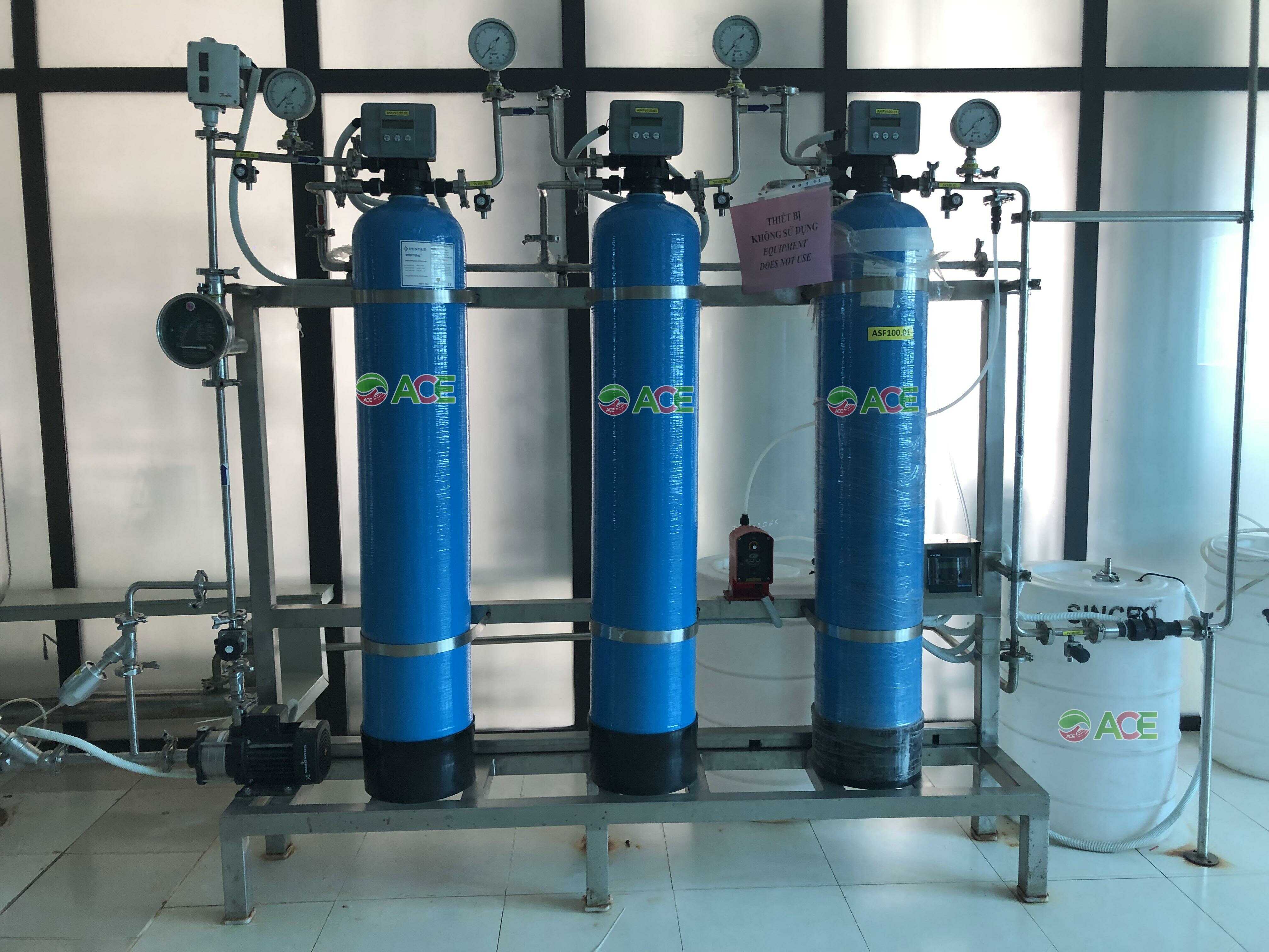 Hệ thống xử lý nước RO phục vụ ăn uống 1500l/h
