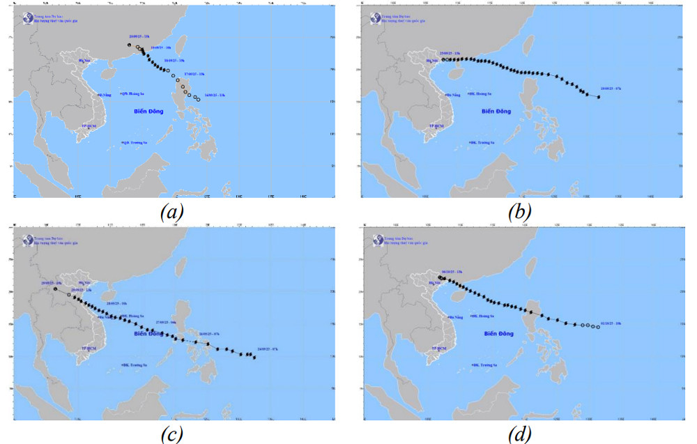 Ba cơn bão liên tiếp trên địa bàn miền bắc và bắc trung bộ